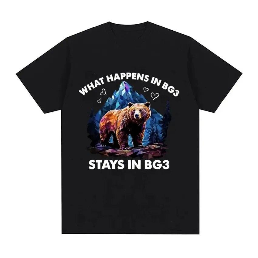 Retro Astarion Halsin Baldurs Gate 3 Unisex Women Print Tee Cotton T Shirt Short Sleeve Tshirt Fashion Oversized T-shirts Clothes