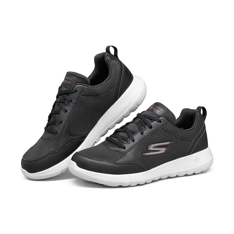 Skechers Go Walk Max Simple Aesthetic Mesh Durable Low Top Running Shoes Men sneaker Black 216166-BKW