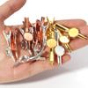 10pcs 12mm Iron Hairpin Hair Clips Metal Pointed Hairclip With Tray Hairpin Base Setting Cabochon Cameo For DIY Hair Accessories
