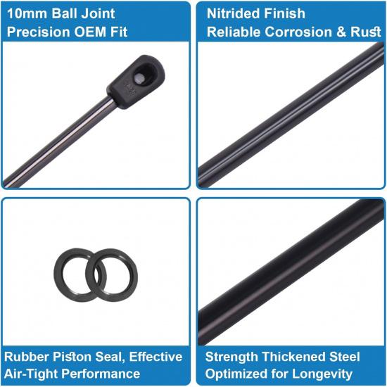 C16-06389 14 Inch 24LB/107N Truck Camper Shell Lift Supports, Struts Shocks Gas Spring C16-06389 2 Packs