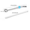 Removable Stainless Steel Straw Reusable Filter Spoon Straw Drinking Straw Spoon  Tea Drinking