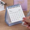 Academic Year Desktop Planner 2027-2028 Mini Standing Flip Desk Calendar, 18 Month from Jan. Cute Stationery for 2027 to Jun. 2028, Pocket Size