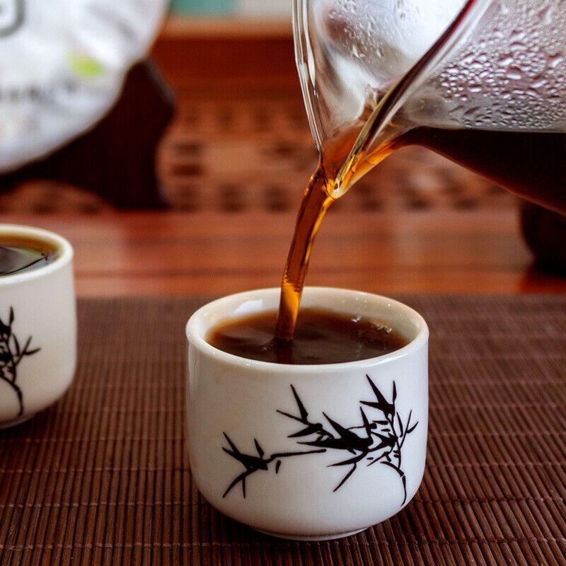 Pu'er Ripe Tea Yunnan Seven Cakes Tea Bamboo Shell Whole Mention Pack Tea Cake