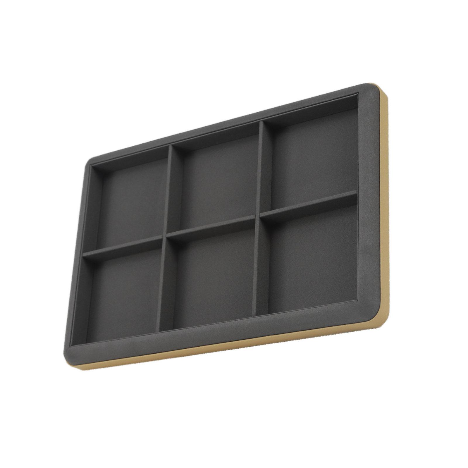 

Элегантный Прочный Органайзер для Ювелирных Изделий из ПУ Кожи, Поднос, Аксессуар для Женщин, Девушек, для Колец, Серёг, Ожерелий, Браслетов 1