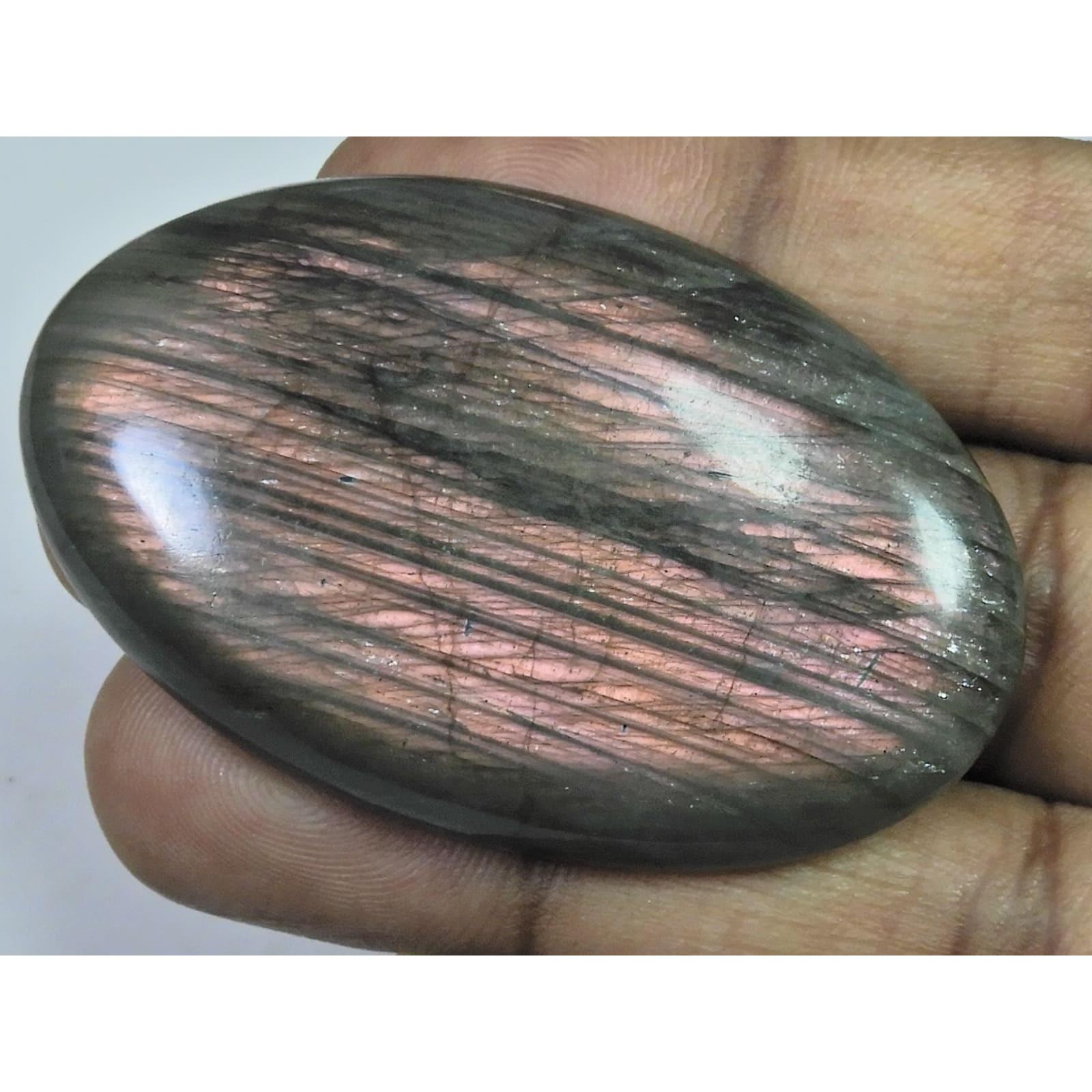

32X55X07MM Natural Purple Labradorite Spectrolite Oval Loose Gemstone 138Cts D-419
