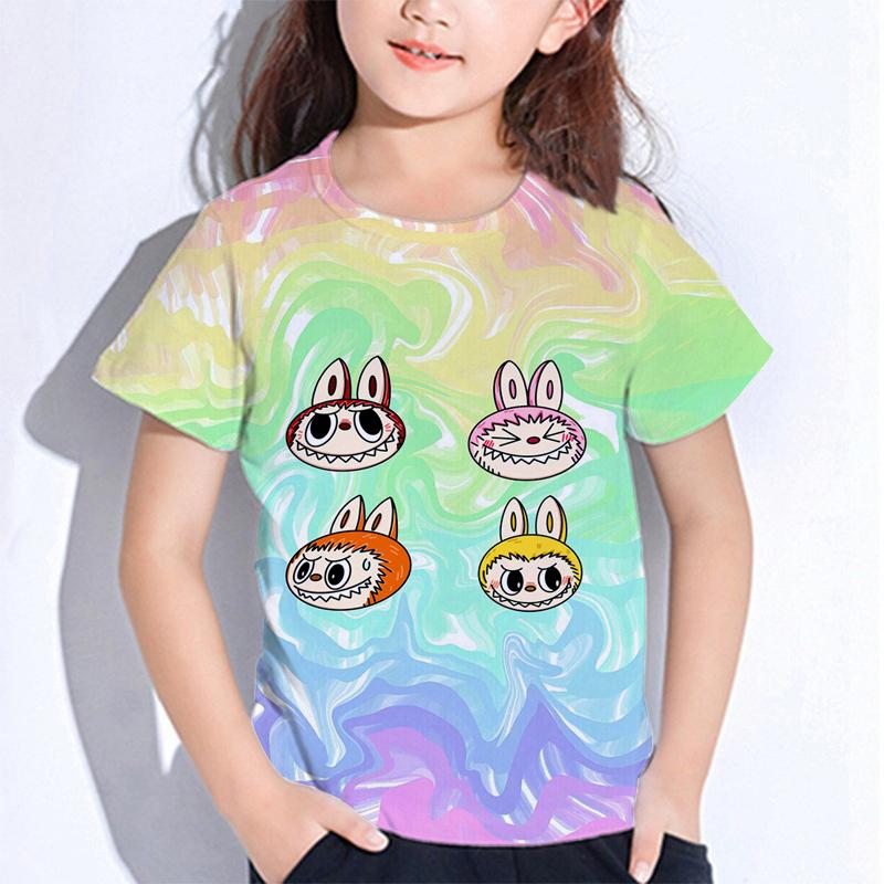 Monster Elf Cartoon Graphic Printed T-shirt Kids and Women Tees Top Summer Casual Men's Unisex Short Sleeve Clothing