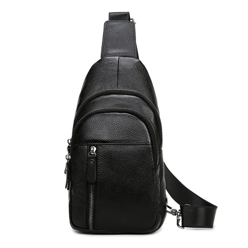 Single-shoulder Crossbody Bag Chest Bag Business Travel High-end Large-capacity Men's Small Crossbody Bag
