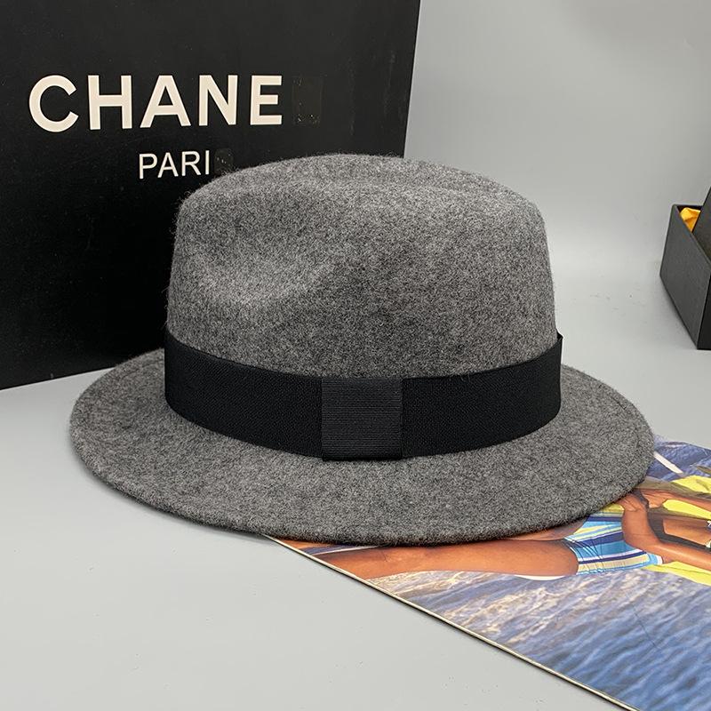 

Осенняя конопляно-серая шляпа-котелок с короткими полями и плоским краем, коническая, универсальная, мужская и женская шляпа джентльмена Adjustable