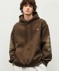 Side Check Hoodie Dark Brown