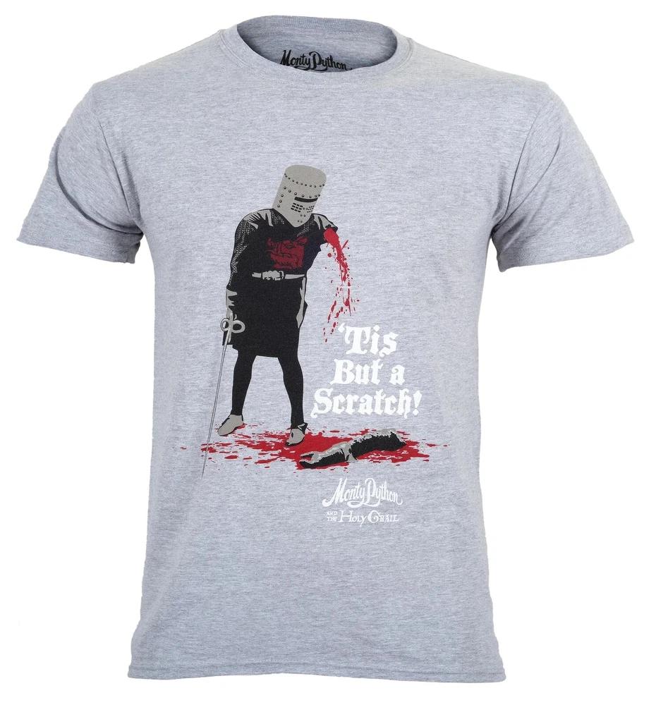Official Monty Python T Shirt Tis But A Scratch New Holy Grail Grey S M L XL XXL S