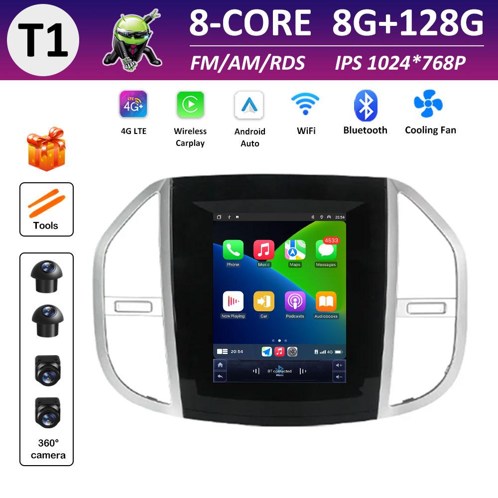 Car Video Multimedia Video Player for Mercedes Benz Vito 3 2014 2015 2016 2017 - 2020 IPS Touch Screen DSP Stereo Autoradio WIFI