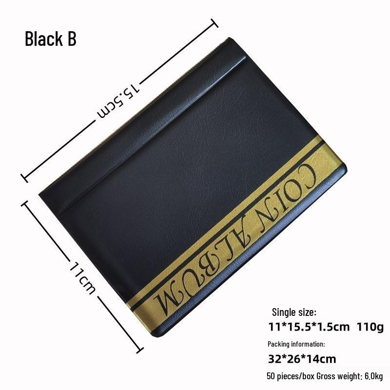 PVC Coin Album: Portable 10-Page, 24-Grid Storage for Coin Collection