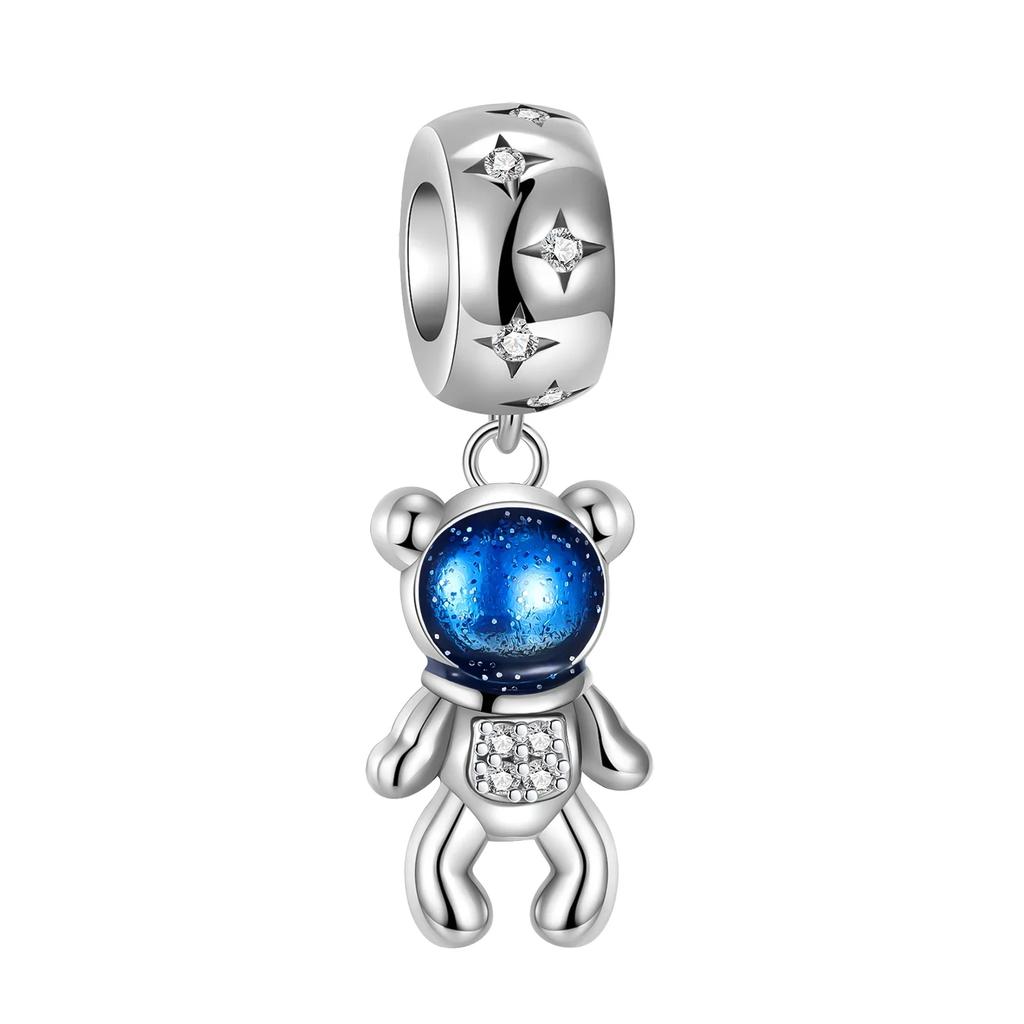 Fashion Airplane Travel Earth Charms Copper Planet Astronaut Earrings Beads Fit Original Bracelets Fine Diy Jewelry