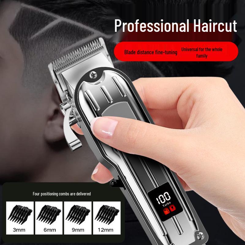Rechargeable Professional-Grade Electric Hair Clipper & Trimmer