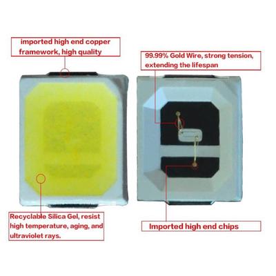 100 Pcs SMD LED 2835 White Chip 1W 3V Ultra Bright SMT PCB LED Light Emitting Diode Lamp