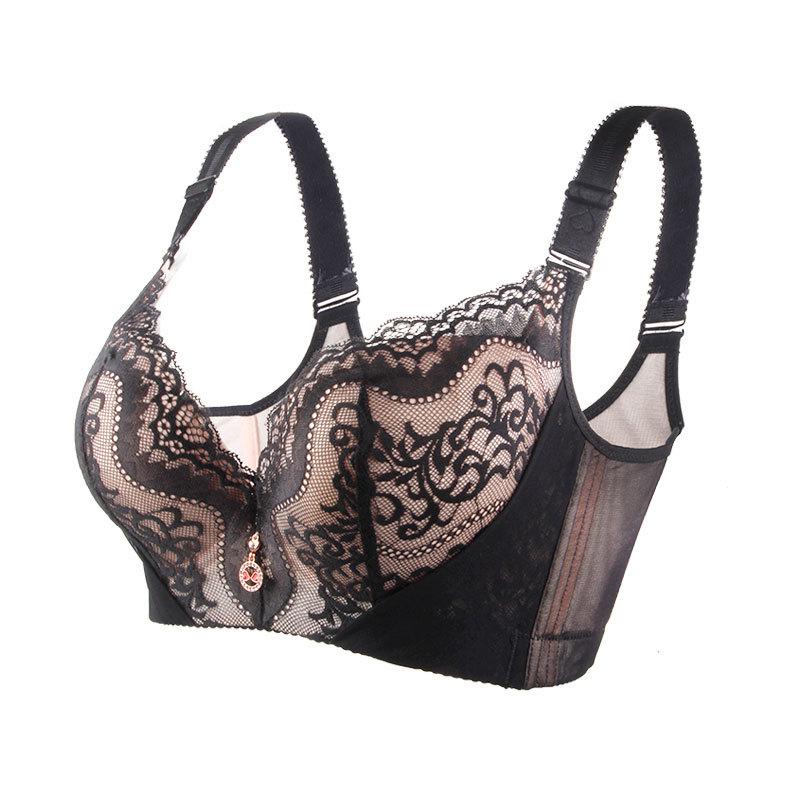 Plus Size Lace Underwire Support Bra for Full Cup Women - Autumn/Winter Collection