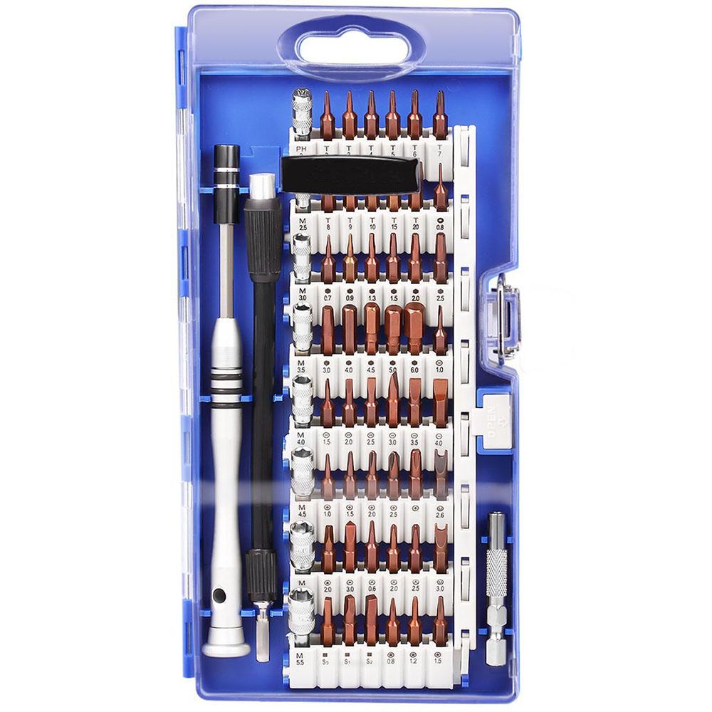 60 In 1 Precision Screwdriver Tool Kit Magnetic Screwdriver Set For Cell Phone Tablet Compact Repair Maintenance With Case