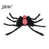 Pet Party Supplies for Dogs Spider Costume, Halloween Cat Outfit with Skull Face, Black Funny Apparel Holiday Cats Cosplay Photo Props Easy