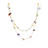 Dopamine Colorful Pebble Necklace: Women's Sweet Layered Clavicle Chain, Versatile Temperament Jewelry