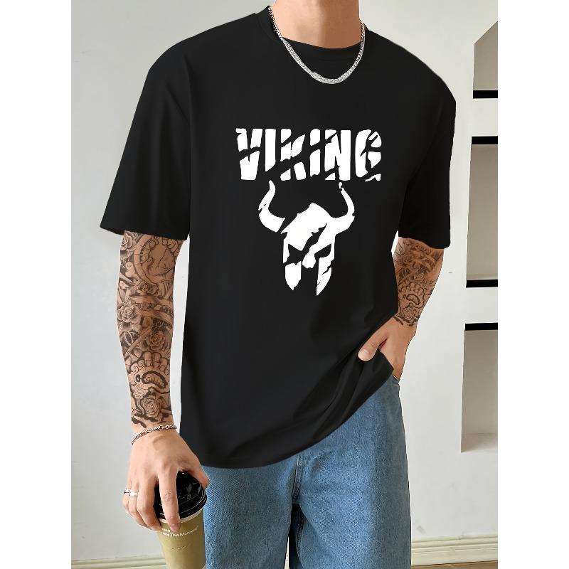 

Men s Fashion Casual Printed Short-Sleeve T-Shirt , Summer , Round Neck, Relaxed Fit, Oversized, Fashionable 4XL