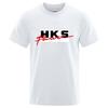 2026 Sommer Neu HKS Power und Sport Druck Unisex Neu Beliebt Normales kurzärmeliges Shirt Radfahren Laufen Sport T-Shirt