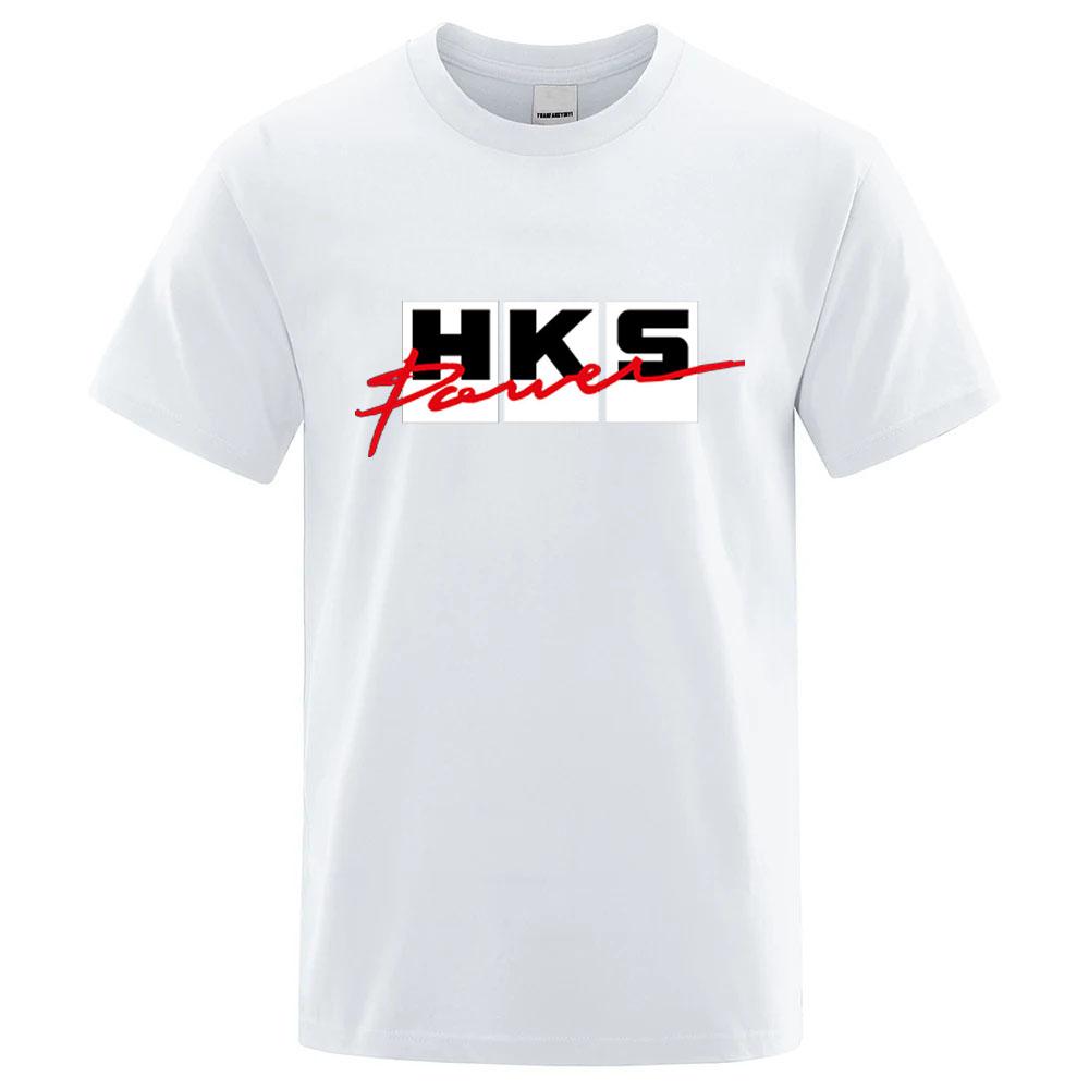 2026 Sommer Neu HKS Power und Sport Druck Unisex Neu Beliebt Normales kurzärmeliges Shirt Radfahren Laufen Sport T-Shirt