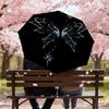 1pc Fairy Wings Star Automatic Folding Umbrella 8 Rib Iron Frame,  Suitable for Travel, Daily Use, Birthday, Women & Men Gift c1231049