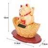 Brand New Duable.particular High Quality Lucky Cat Hand Hotel New Year Ornament Shop Solar Waving 11.5x7.5x12cm