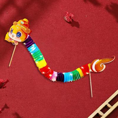 Chinesisches Jahr Papier Schlange Frühlingsfest Niedlich Tanz Girlande Festliche Atmosphäre