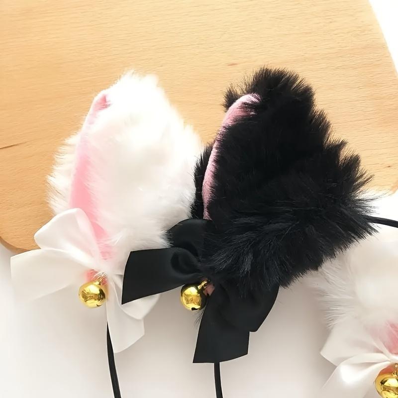 Ženy Kočičí Uši Hlava Plyšová Ozdoba Módní Krajka Dámská Čelenka Cosplay Pokrývka hlavy Čelenka Dívka Narozeninová Párty Vlasové Doplňky