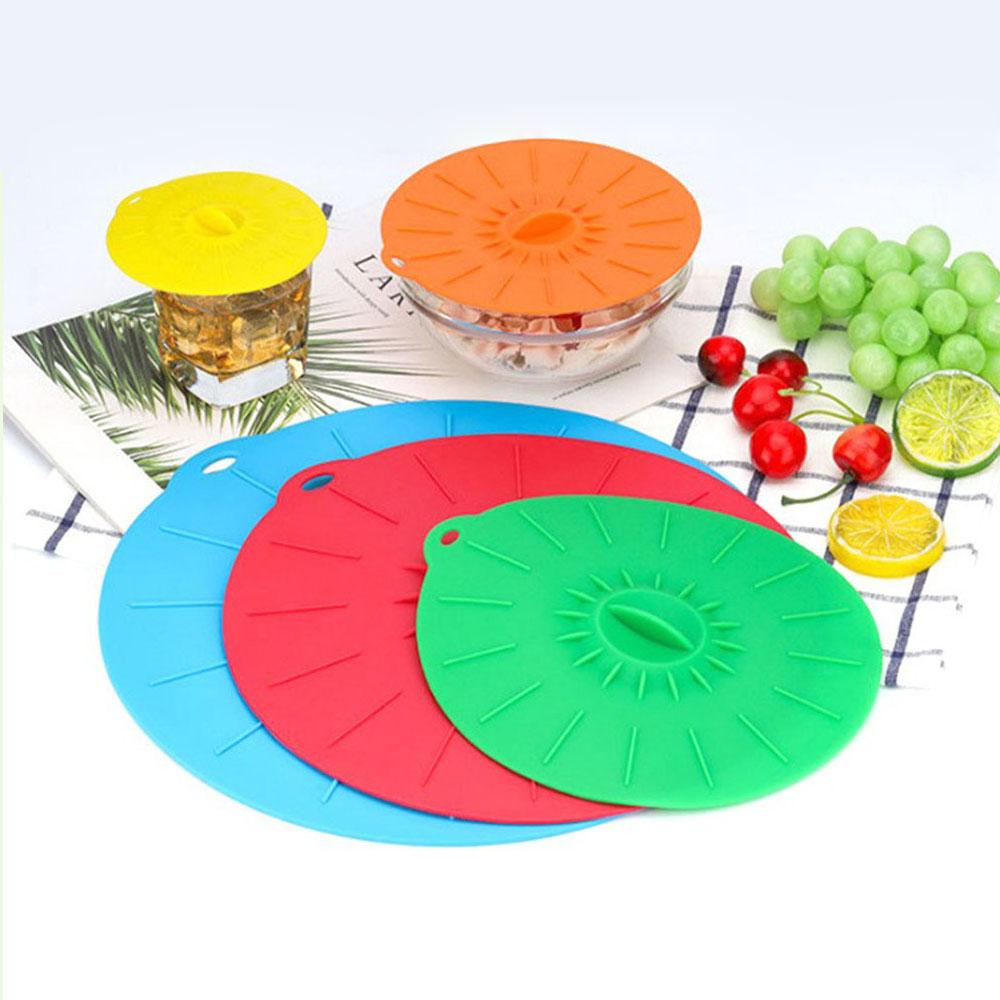 Silicone Lids for Bowl Microwave Splatter Cover Reusable Heat Resistant Lids Fits Bowls,Pots,Pans,Skillets,Fridge Dishwasher