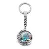 Distinctive Keychain Of With Doublesided Rotating Moon Charm