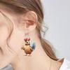 Eye catching Acrylic Chicken Drop Earrings Ear Studs Jewelry for Party Nights