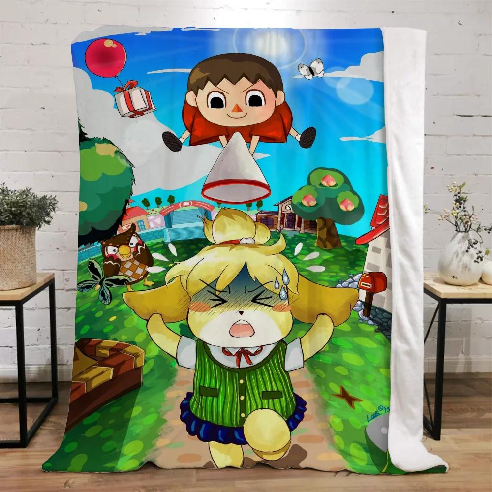 Animal Crossing Decorative Blanket Sofa Winter Custom Blankets Characters Luxury Bedding Home Interior Beach Towel Fluffy Plaid