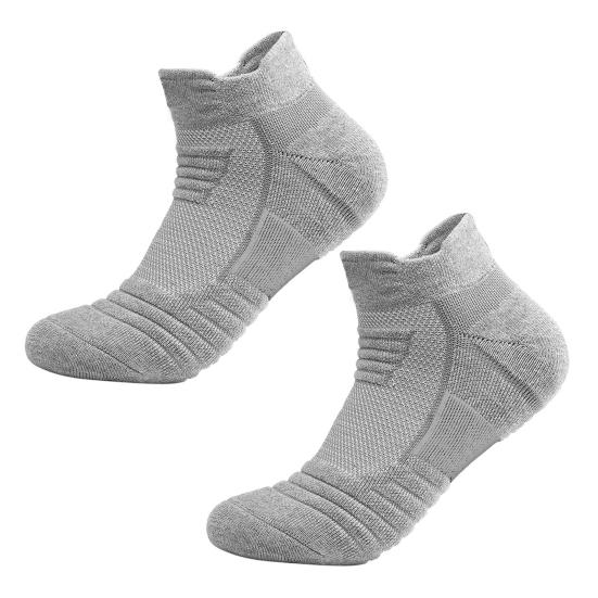 Socks Solid Color Thickening Men Running Football Basketball Short Socks for Sports