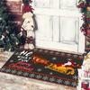 VIKAMA Christmas Decorative Floor Mat, Entrance Welcome Mat, Indoor and Outdoor Carpet, Home Decoration, Happy New Year 2026