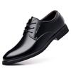 Fashion Versatile Formal Dress Footwear New Leather Men Oxfords Shoes Business Derby Shoes All-match Lace Up Italian Mens Casual Shoes