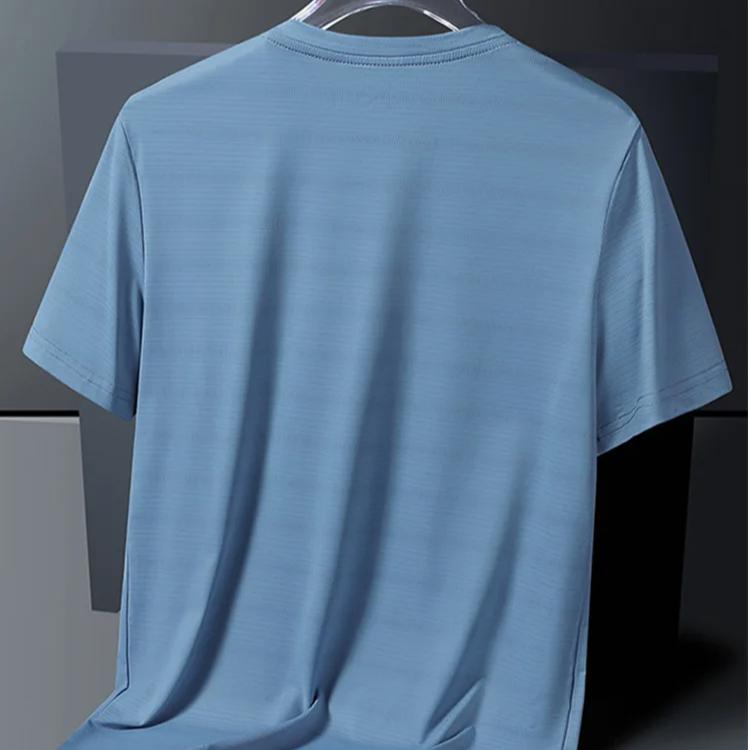 casual Oversized Men's Casual Sport T-Shirt Gym Bodybuilding Fitness Short Sleeve Shirt Summer Mesh Quick Dry Breathable Clothes