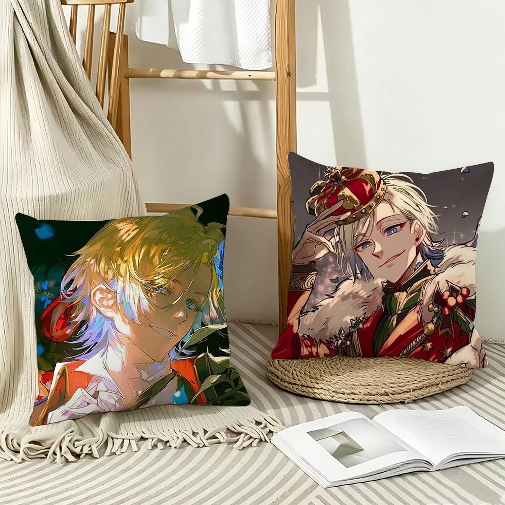 Blue Lock Anime MMichael KKaiser Pillow Case Pattern Printed Pillowcase For Living Room Sofa Cushion Cover