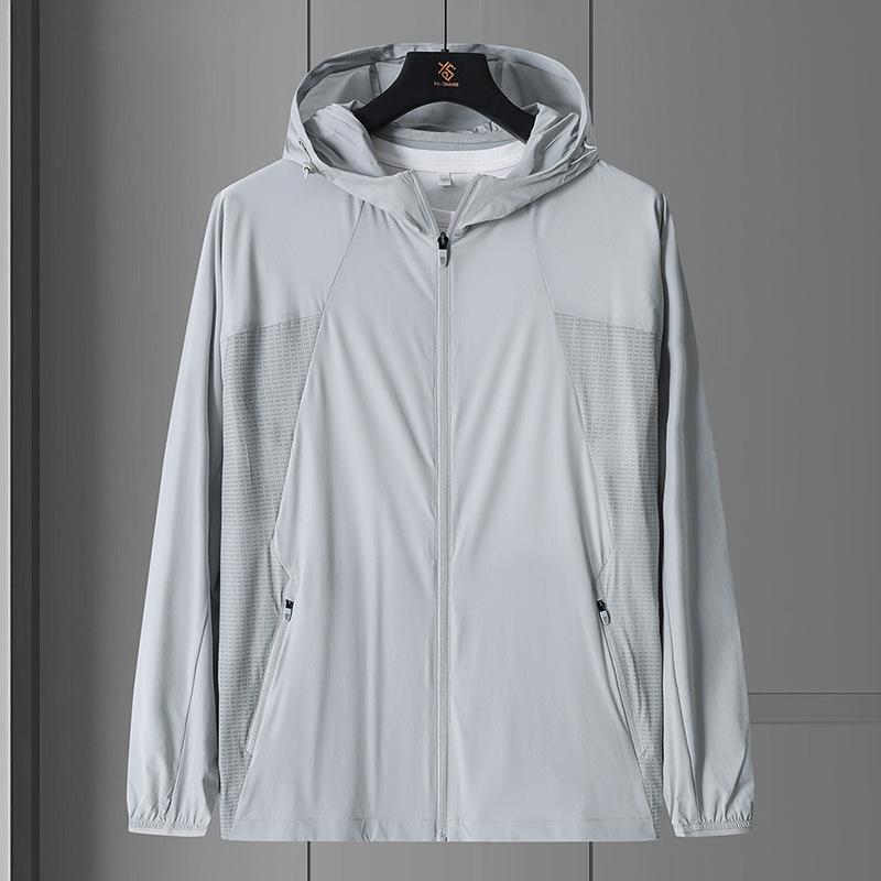 Couple s Lightweight Hooded Summer UPF50+ UV Protection Jacket 4XL