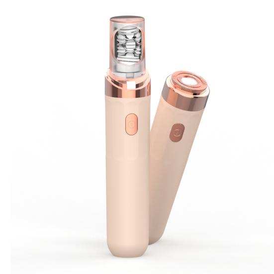 Aparat de ras electric cu capete duble, reîncărcabil prin USB, impermeabil, portabil, pentru bărbați, femei, față, corp, zonă bikini, braț, picior, îndepărtare păr, epilator, aparat de ras, trimmer