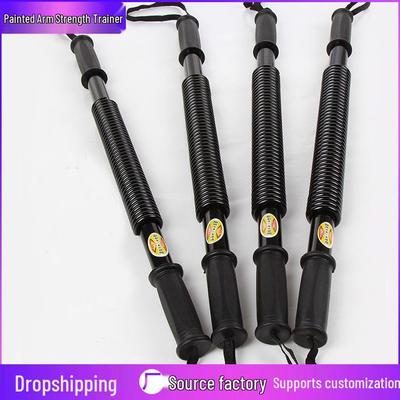 Dvojitý pružinový posilňovač ramien a brušné koliesko fitnes zariadenie