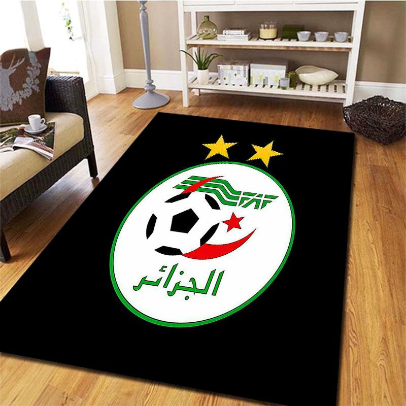 Algeria National Football Team Carpet Rug for Living Room Bedroom Home Sofa Decoration,Kids Play Non-slip Floor Mat