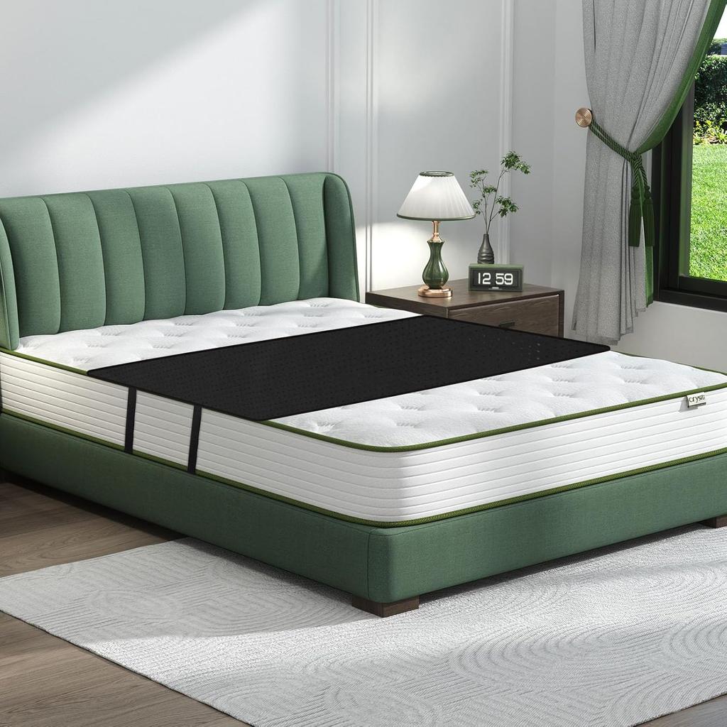 Grounding Mat for Bed, Earth Mat Grounding Pad for Queen Size Bed, Earth Connected Conductive Grounding Mat for Sleep, Energy, Pain Relief,