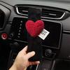 1pcs Short Plush Car Seat Belt Shoulder Pad Love Heart Decor Anti Chafe Protector Universal Women