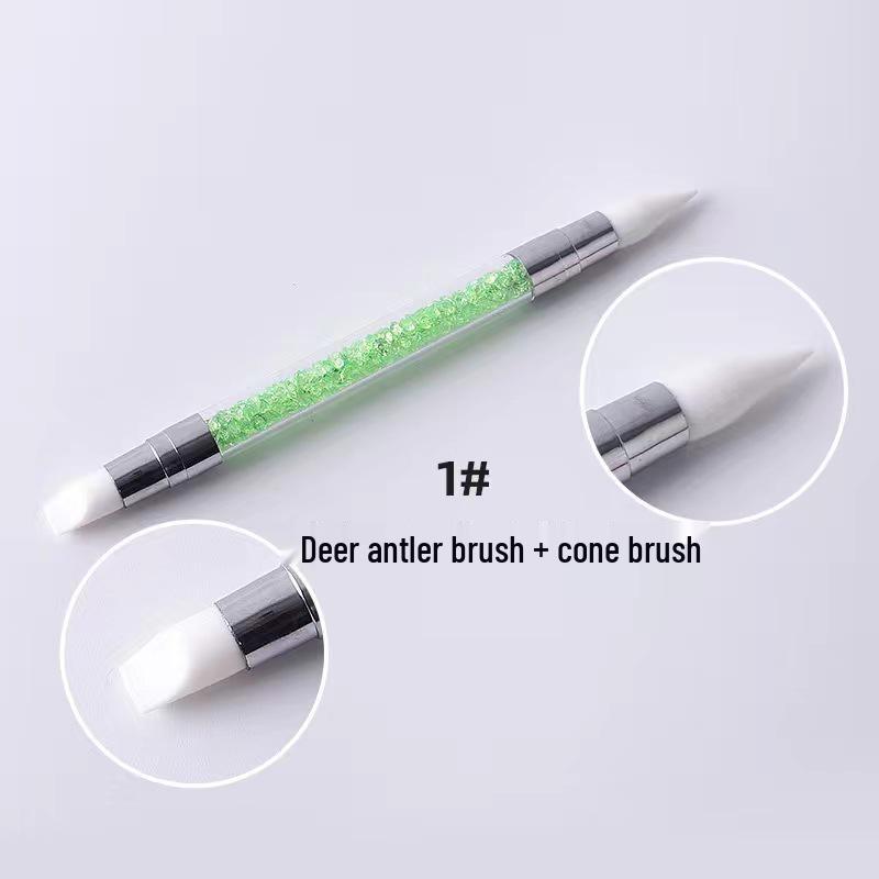 Silicone Double-Ended Nail Art Pen Set: 5-Piece Dotting and Drawing Tools