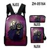 Classic Novelty Nobody Saves the World 3D Print 3pcs/Set School Bags Laptop Daypack Backpack Inclined Shoulder Bag Pencil Case