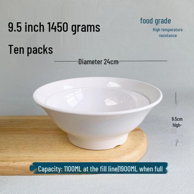 Maidekai A5 High-Temperature Melamine Ramen Bowl 9.5 inch