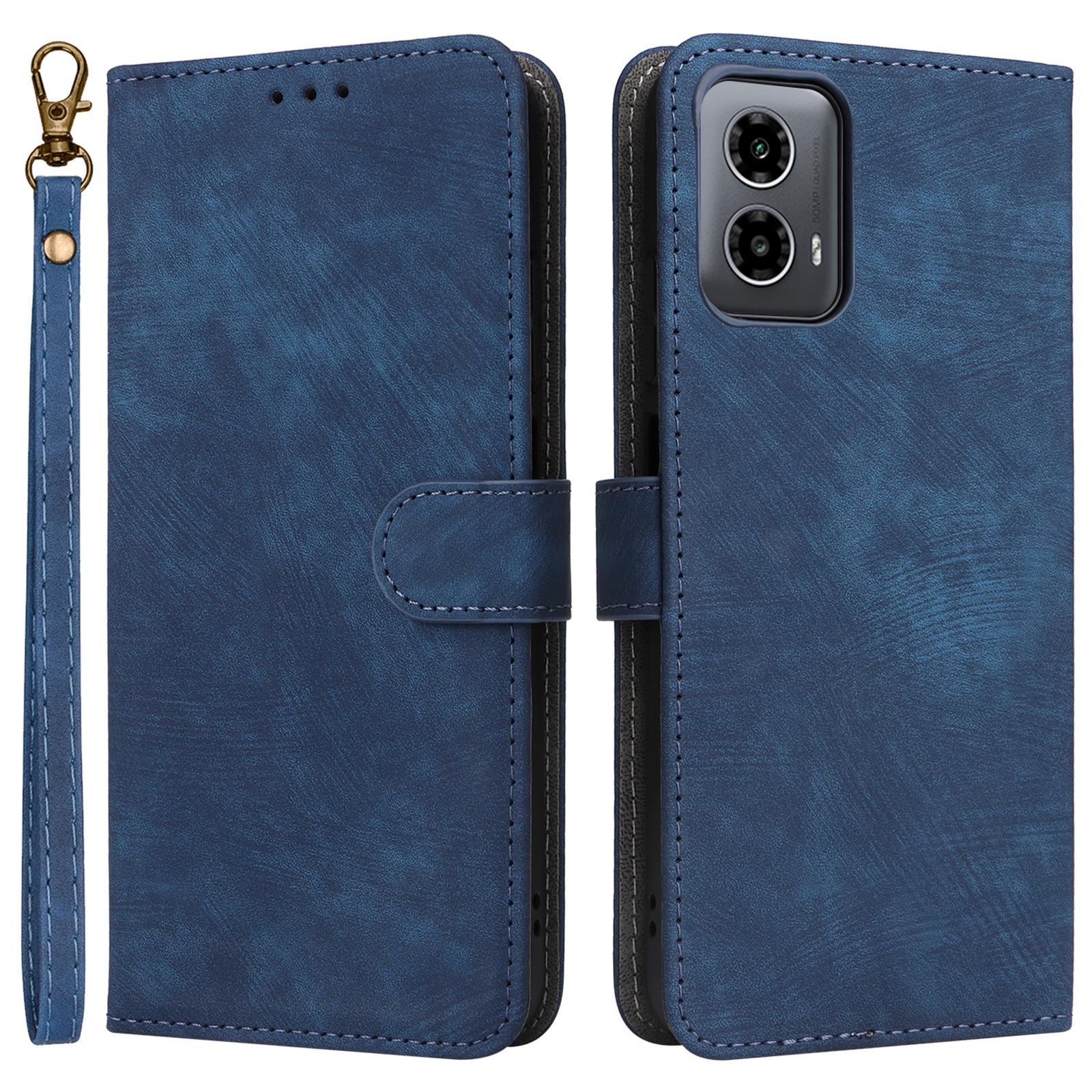 

For Motorola Moto G45 5G/G34 5G Magnetic Phone Case RFID Blocking Leather Cover B