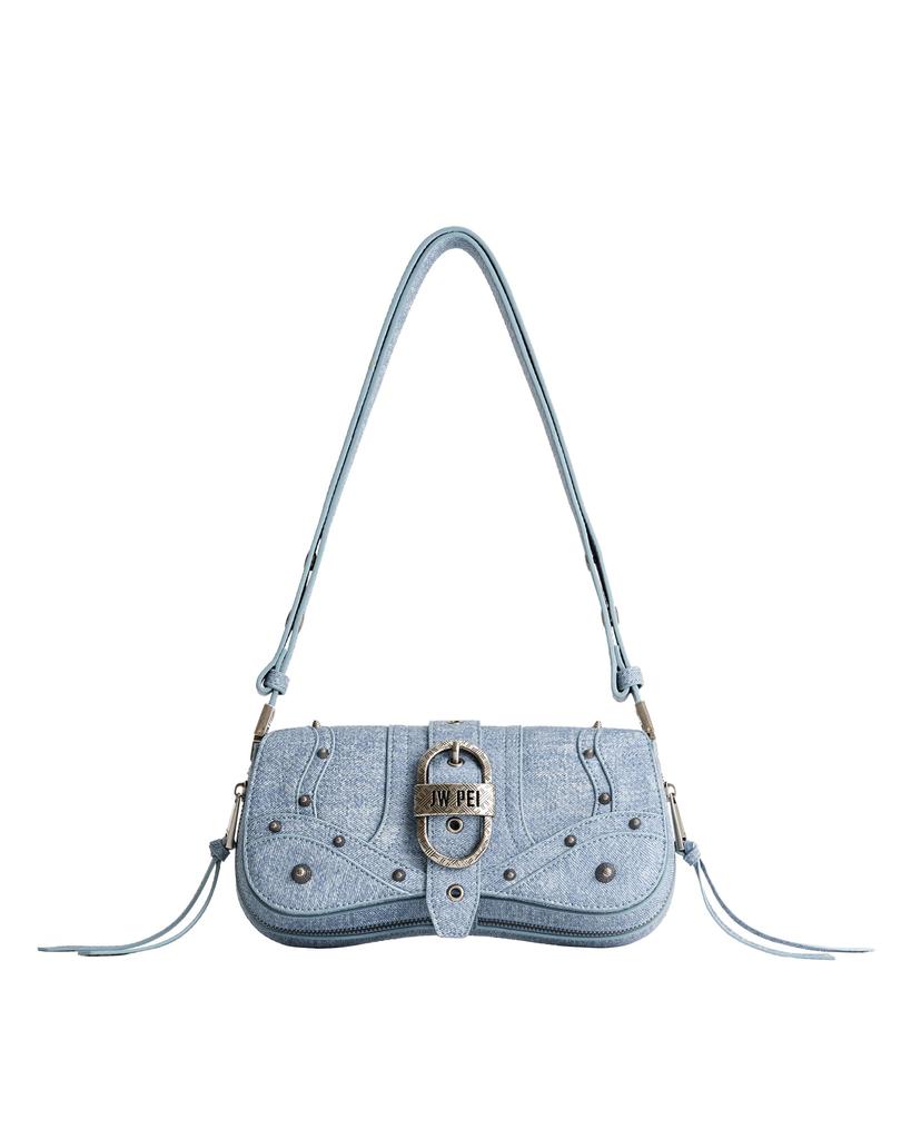 Joy Embossed Shoulder Bag Embossed Blue [JW PEI] -
